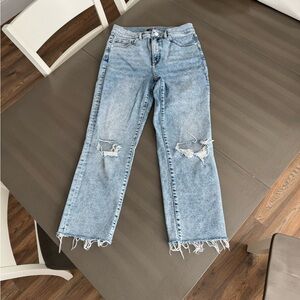 Distressed Light Blue Women's Jeans